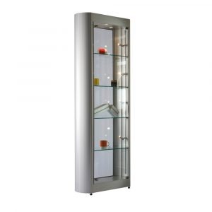 ICON10 Aluminium Curved Display Cabinet