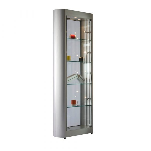 ICON10 Aluminium Curved Display Cabinet