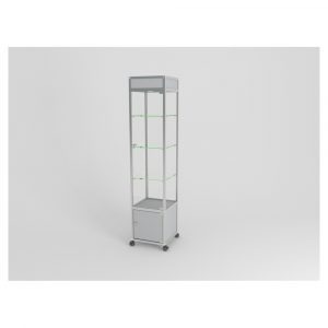 EDGE 12 ALUMINIUM DISPLAY CABINET
