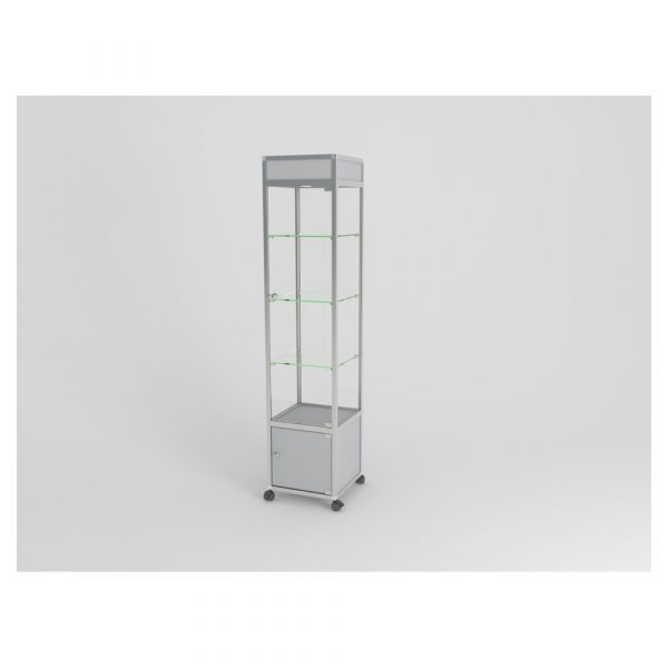 EDGE 12 ALUMINIUM DISPLAY CABINET