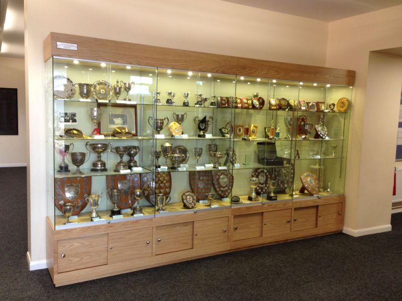 wooden trophy cabinets