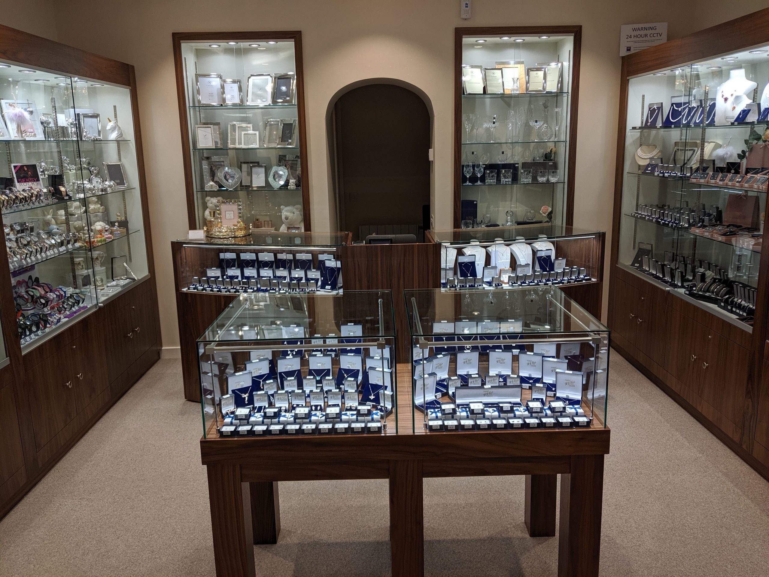 Jewellery display cabinets -Blair Jewellers, Kelso