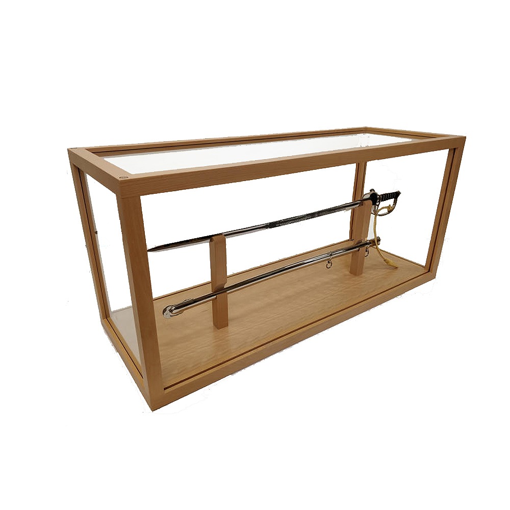Sword glass display case store