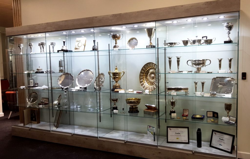 bespoke trophy cabinet