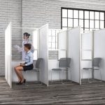 vaccination booths and pods for the NHS and council