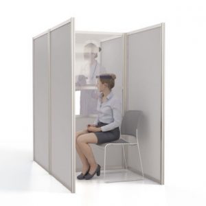 vaccination booth