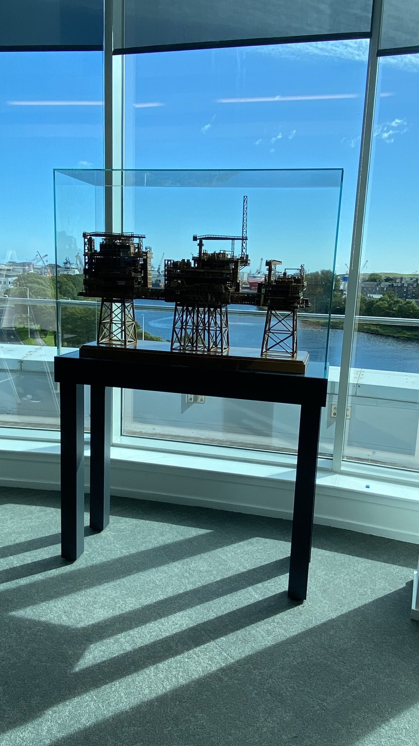Model ship display cases