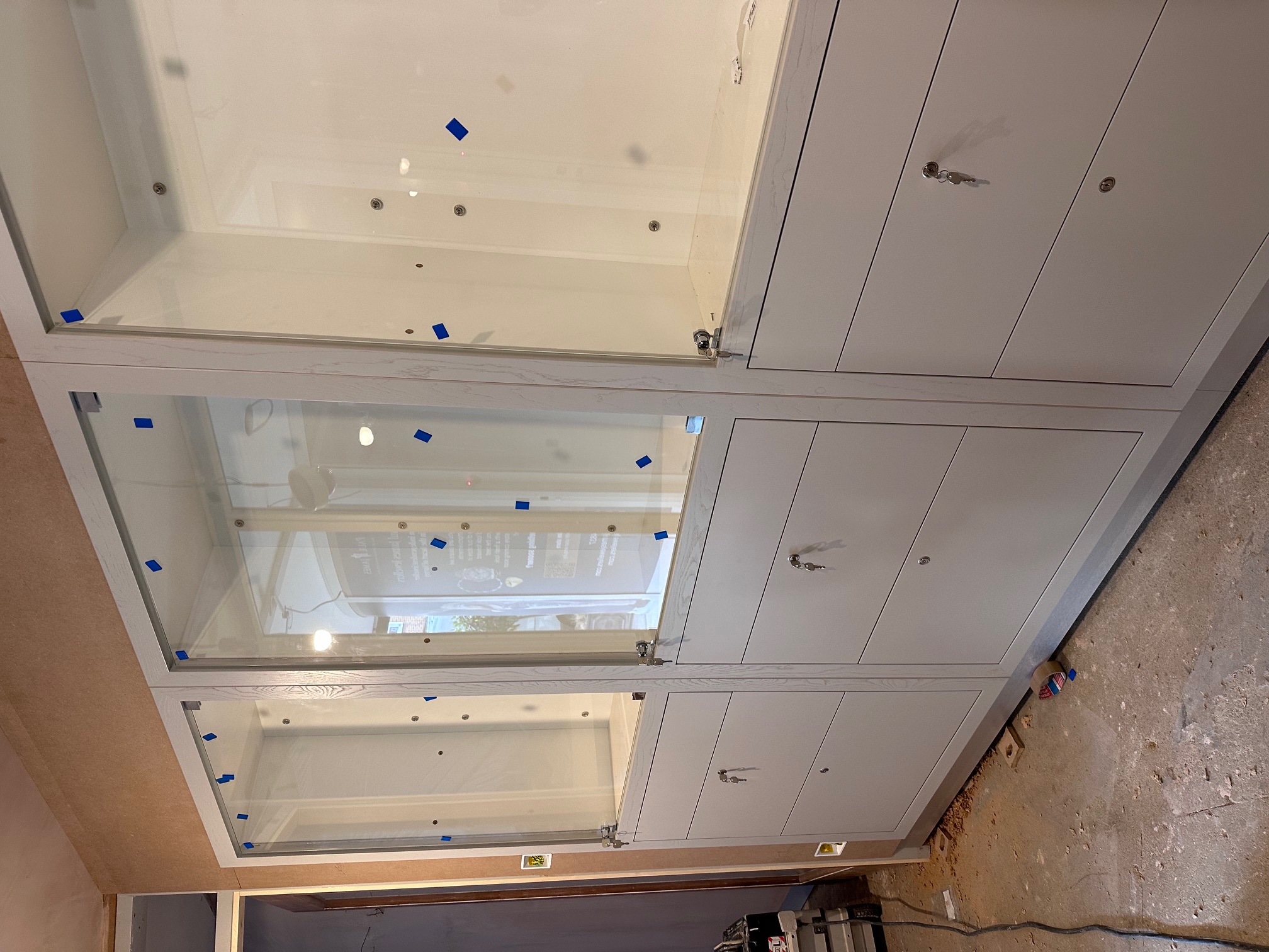 Cabinet wall section